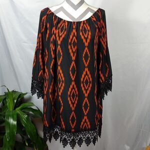 Auditions Dress With Black Lace